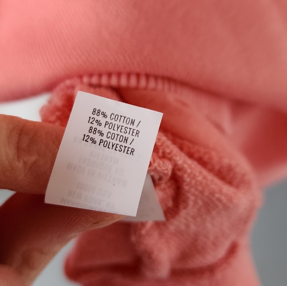 Aerie Women's Coral V-Neck Collar Sweatshirt - Picture 9 of 11